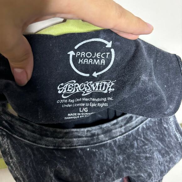 Project Karma Black Aerosmith Tank Top Sz L - Picture 4 of 10